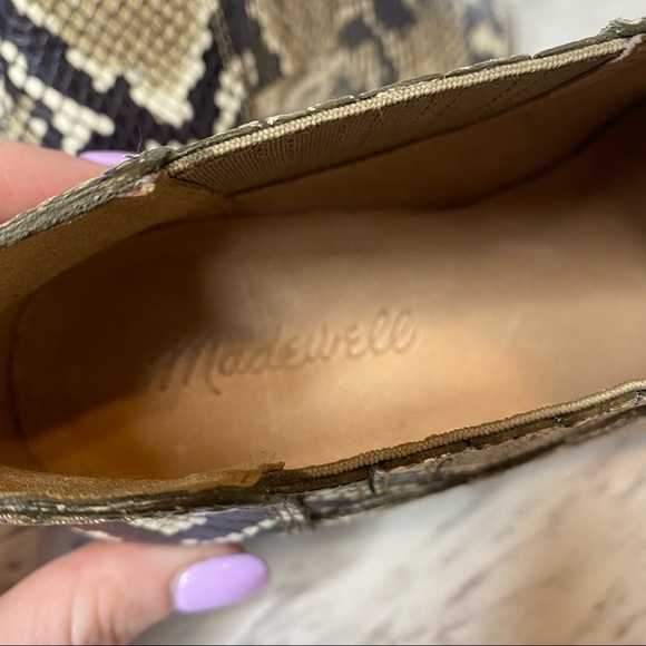 New! Madewell Sonia Low Chelsea Snake Embossed Leather Bootie 6 - Picture 9 of 12